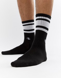 Черные носки с логотипом Champion - Черный