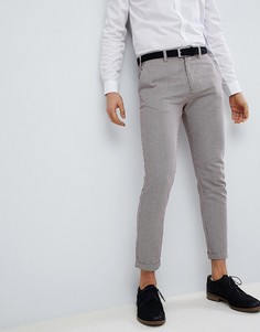 Брюки скинни в клетку Pull&Bear Tailored - Бежевый Pull&;Bear