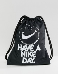 Черная сумка с затяжкой Nike Have A Nike Day BA5430-015 - Черный