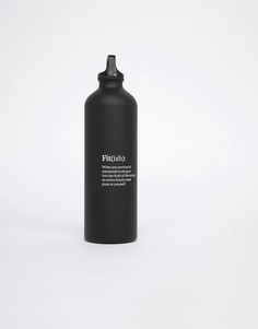 Металлическая бутылка для воды с надписью Fitish Typo - Мульти