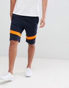 Трикотажные шорты с полосками в спортивном стиле Jack & Jones - Темно-синий