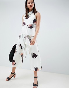 Кюлоты с цветочным принтом ASOS WHITE - Мульти