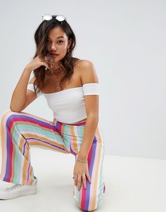 Широкие брюки в полоску Honey Punch - Мульти