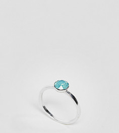Серебряное кольцо с зелеными кристаллами Swarovski от Accessorize - Зеленый