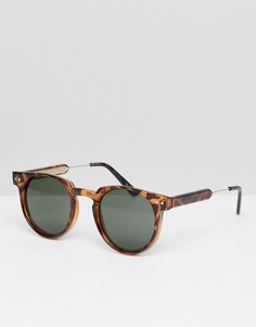 Черепаховые круглые солнцезащитные очки Spitfire - Коричневый