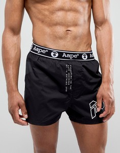 Боксеры с большим логотипом AAPE By A Bathing Ape - Черный