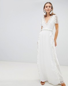 Ажурное платье макси The Jetset Diaries Prairie - Белый