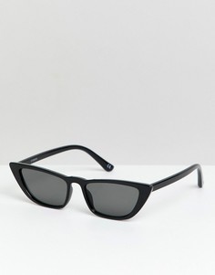 Черные солнцезащитные очки кошачий глаз ASOS DESIGN - Черный
