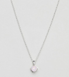 Серебряное ожерелье с кристаллами Swarovski от Accessorize - Розовый