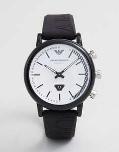 Смарт-часы с силиконовым ремешком Emporio Armani ART3022 Luigi Emoticon - Черный