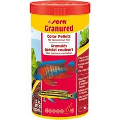 Корм SERA GRANURED Color Pellets for Carnivorous Fish цветные гранулы для плотоядных рыб 1л (600г)