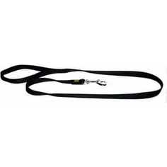 Поводок Hunter Leash 25/100 nickel нейлон черный для собак