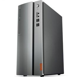 Компьютер LENOVO IdeaCentre 510-15IKL, Intel Core i5 7400, DDR4 8Гб, 1000Гб, 16Гб Intel Optane, NVIDIA GeForce GTX 1050 - 2048 Мб, DVD-RW, CR, Windows 10, серебристый [90g800jgrs]