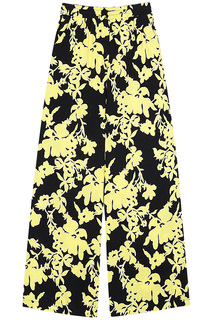 Брюки с ярким принтом La Reine Blanche