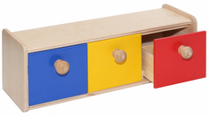 Развивающая игрушка PAREMO Шкафчик с тремя ящичками