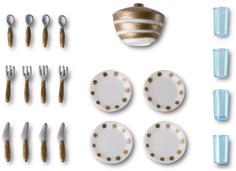 Аксессуары для домика Lundby Столовая посуда