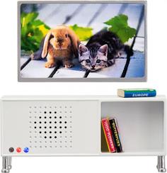 Набор мебели для домика Lundby Музыкальный центр и телевизор (белый)