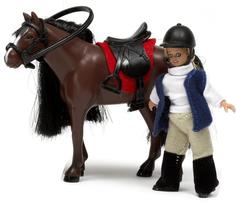 Аксессуары для домика Lundby Девочка и лошадь