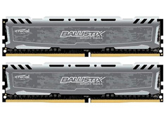 Модуль памяти Crucial Ballistix Sport LT DDR4 UDIMM 2400MHz PC4-19200 CL16 - 32Gb KIT (2x16Gb) BLS2C16G4D240FSB