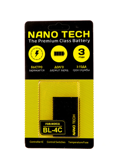 Аккумулятор Nano Tech для Nokia 6100/6300 BL-4C 890mAh