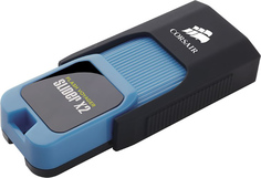 USB Flash Drive Corsair Flash Voyager Slider X2 64GB Black-Light Blue