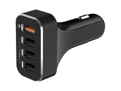 Зарядное устройство LAB.C 4Port Quick Car Charger Black LABC-584-BK