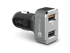 Зарядное устройство LAB.C Dual Quick Car Charger Space Gray LABC-583-GR