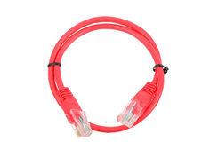 Сетевой кабель Greenconnect UTP 24AWG cat.5e RJ45 T568B 0.5m Red GCR-50689