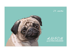 Альбом для рисования Феникс+ Мопс А4 24л. 47102