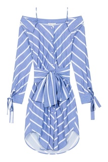 Платье-рубашка с открытыми плечами Maje