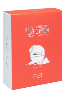 Набор для ухода за кожей лица Bubble Bubble Chef Cushion (спонж + сыворотка с витамином С) Wish Formula