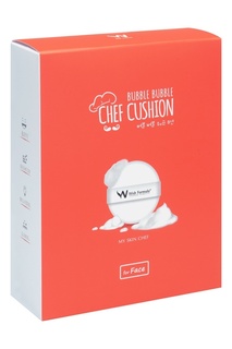 Набор для ухода за кожей лица Bubble Bubble Chef Cushion (спонж + сыворотка с витамином С) Wish Formula