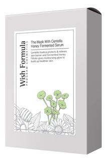 Тканевая ферментированная питательная маска-сыворотка Centella Honey, 26 ml x 10 шт. Wish Formula
