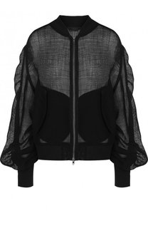 Бомбер в сетку с карманами Ann Demeulemeester