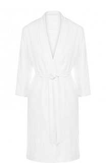 Однотонное пальто из смеси вискозы и льна с поясом Kiton