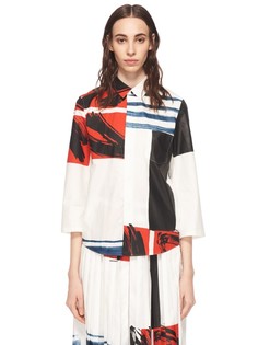 Рубашка прямого кроя с абстрактным принтом Toga Pulla