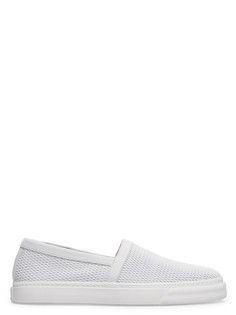Перфорированные слипоны из опойковой кожи Marc Jacobs