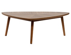 Стол журнальный leaf (garda decor) коричневый 105x36x60 см.