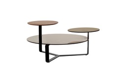 Стол журнальный three (garda decor) коричневый 104x46x104 см.
