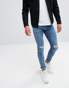 Супероблегающие джинсы Pull&Bear - Синий Pull&;Bear