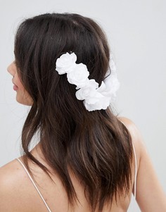 Заколка для волос с цветочной отделкой ASOS DESIGN - Белый
