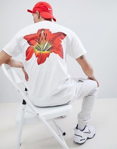 Белая футболка с принтом на спине French Montana Flower - Белый Bravado Tour Merch