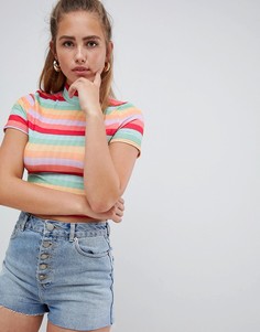 Кроп-топ в полоску PrettyLittleThing - Мульти