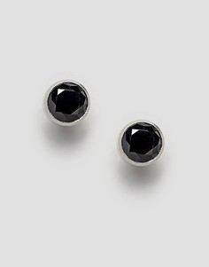Серьги-гвоздики с отделкой черного цвета Fred Bennett - Черный