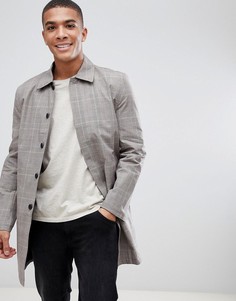 Серый макинтош в клетку New Look - Серый