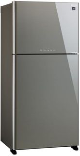 Холодильник SHARP SJ-XG60PGSL, двухкамерный, серебристое стекло