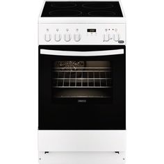 Электрическая плита ZANUSSI ZCV9553H1W, стеклокерамика, белый