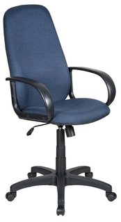 Кресло руководителя Бюрократ CH-808AXSN (черно-синий)