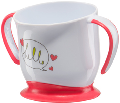 Кружка детская Happy Baby BABY CUP WITH SUCTION BASE на присоске (красный)