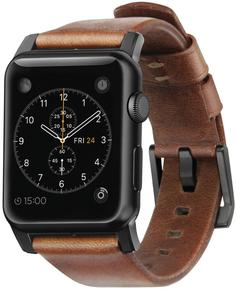 Ремешок Nomad Modern Build для Apple Watch 42 мм (черно-коричневый)